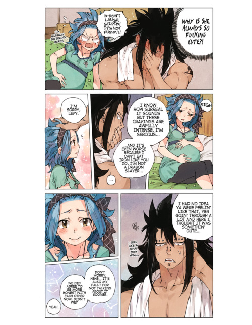 rboz:C R A V I N G S ♥Pregnancy is hard on Levy and Gajeel...