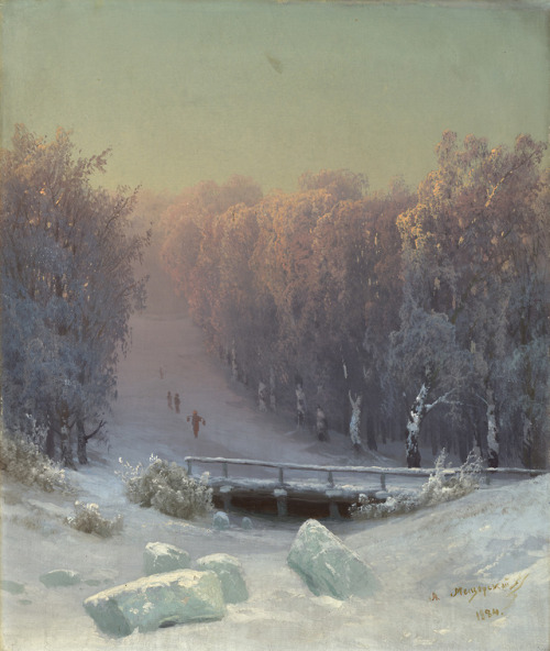 art-and-things-of-beauty:Arseny Meschersky (1834-1902) - Winter...