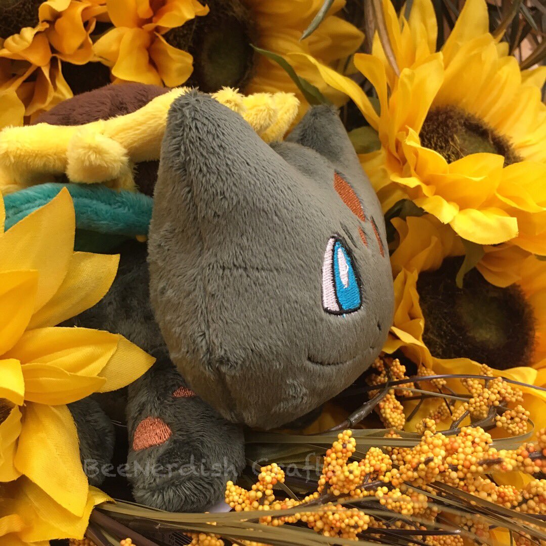 sunflower bulbasaur plush