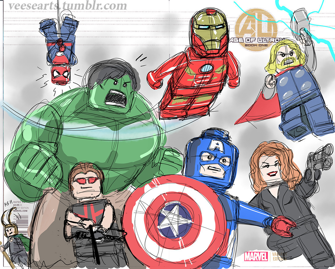 Artworks by Dan Veesenmeyer : Creating my first Lego Marvel Mini-Figure ...