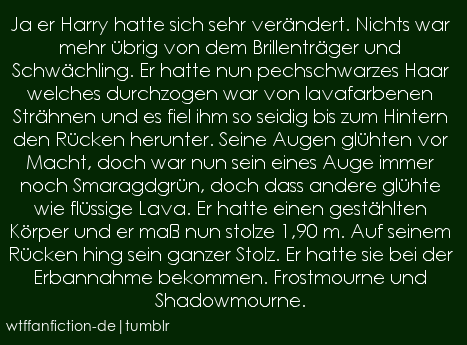 Fandom: Harry Potter“Ja er Harry hatte sich sehr verändert....