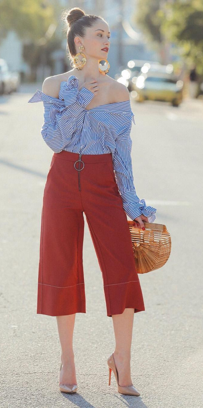 stylish, celebrity homes, #Outfitideas, #Good There's nothing quite like a wide-leg pant. It's chic, classic, sophisticated and requires little effort to look effortless. These vipshopglobal pants are $37 and this top is $30! Check out my Insta stories to see the surprise back detail... Now on the blog! Shop this head-to-toe look 