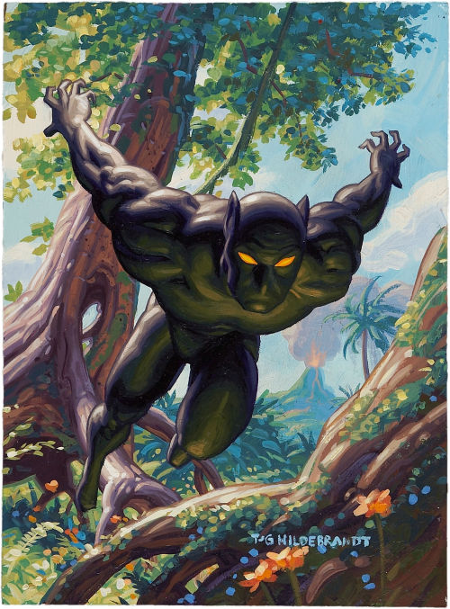 travisellisor:Marvel Masterpieces Black Panther trading card...