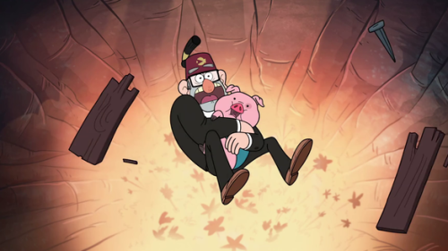 gravityfallsrockz:Grunkle Stan falling 