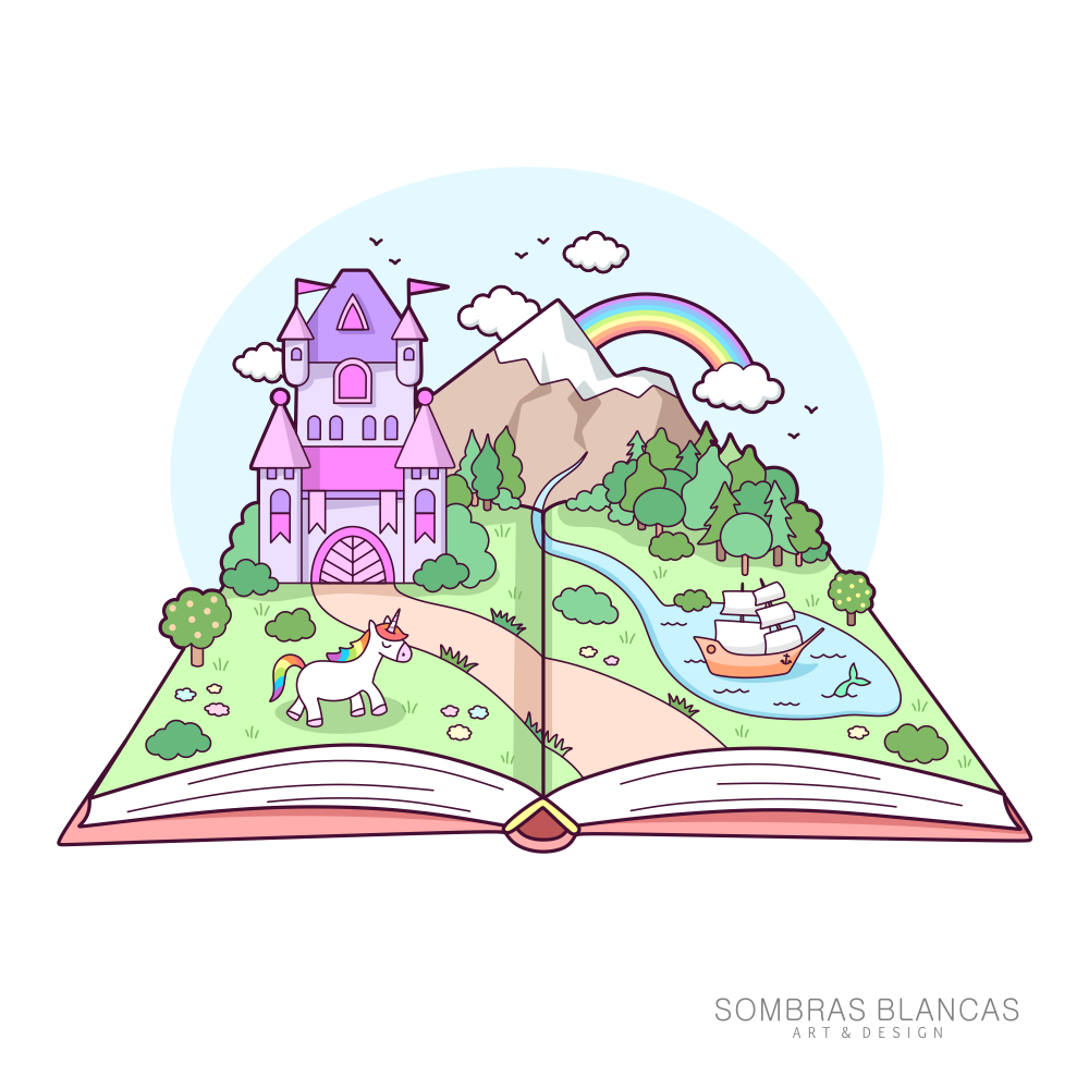 Book Landscape by Sombras Blancas Art & Design Tumblr | Instagram — Immediately post your art to a topic and get feedback. Join our new community, EatSleepDraw Studio, today!