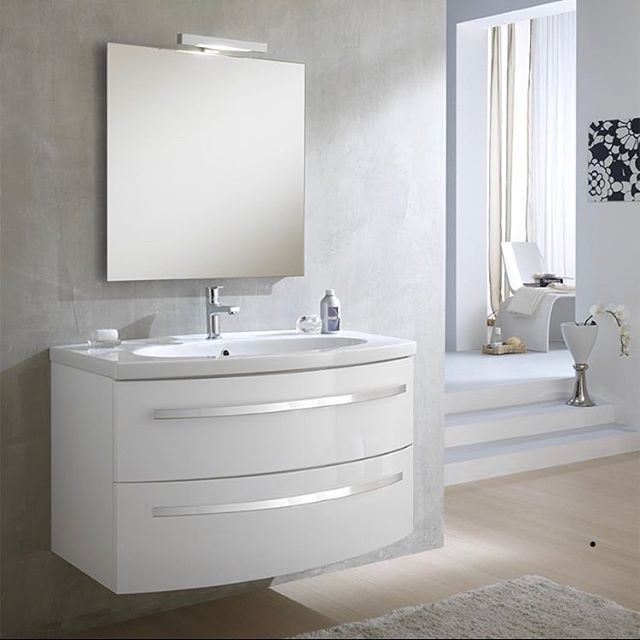 Ceramiche Bagno Civita Castellana.Ceramiche Civita Castellana Arredo Bagno Moderno Monica 100 Bianco Laccato