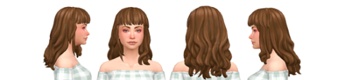 naevys-sims:MADELYN HAIRBGC18 EA swatchesTeen to elderCustom...