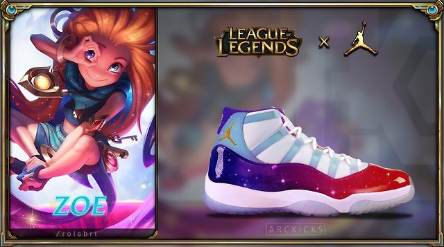 zapatillas jordan league of legends