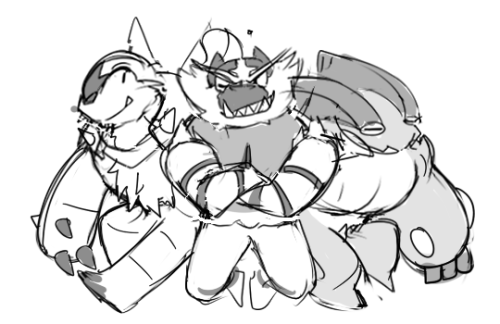 daily-incineroar:doodle and charm wip!