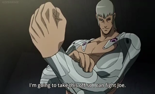 Yuri’s desire to take off his Integrated Gear to fight Joe on...