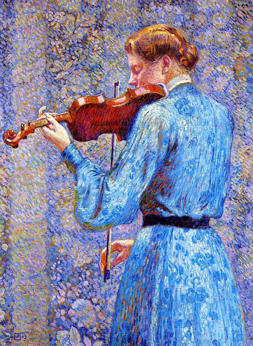 The violinist. 1903. Théo van Rysselberghe (1862-1926)