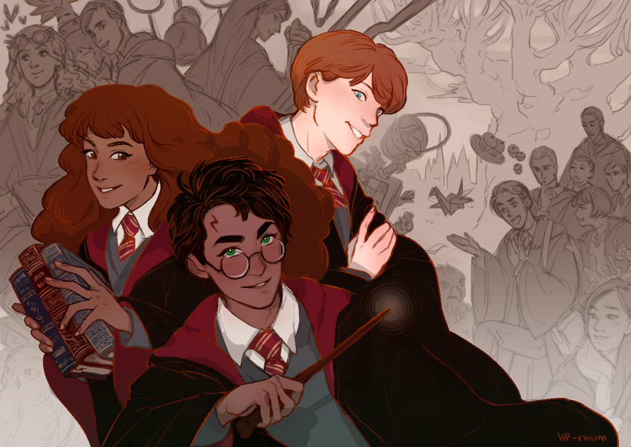 Трио арт. Harry Potter Хогвартс.