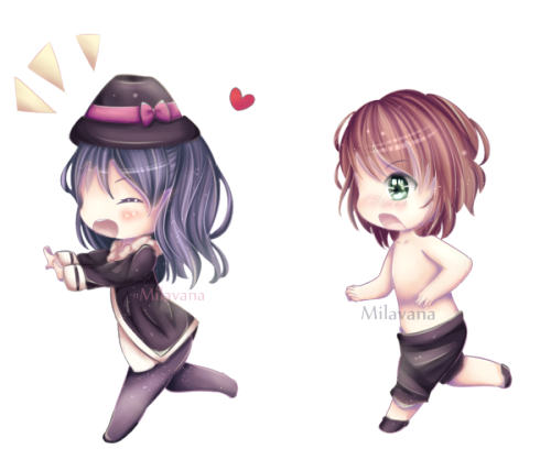 chibi couple on Tumblr