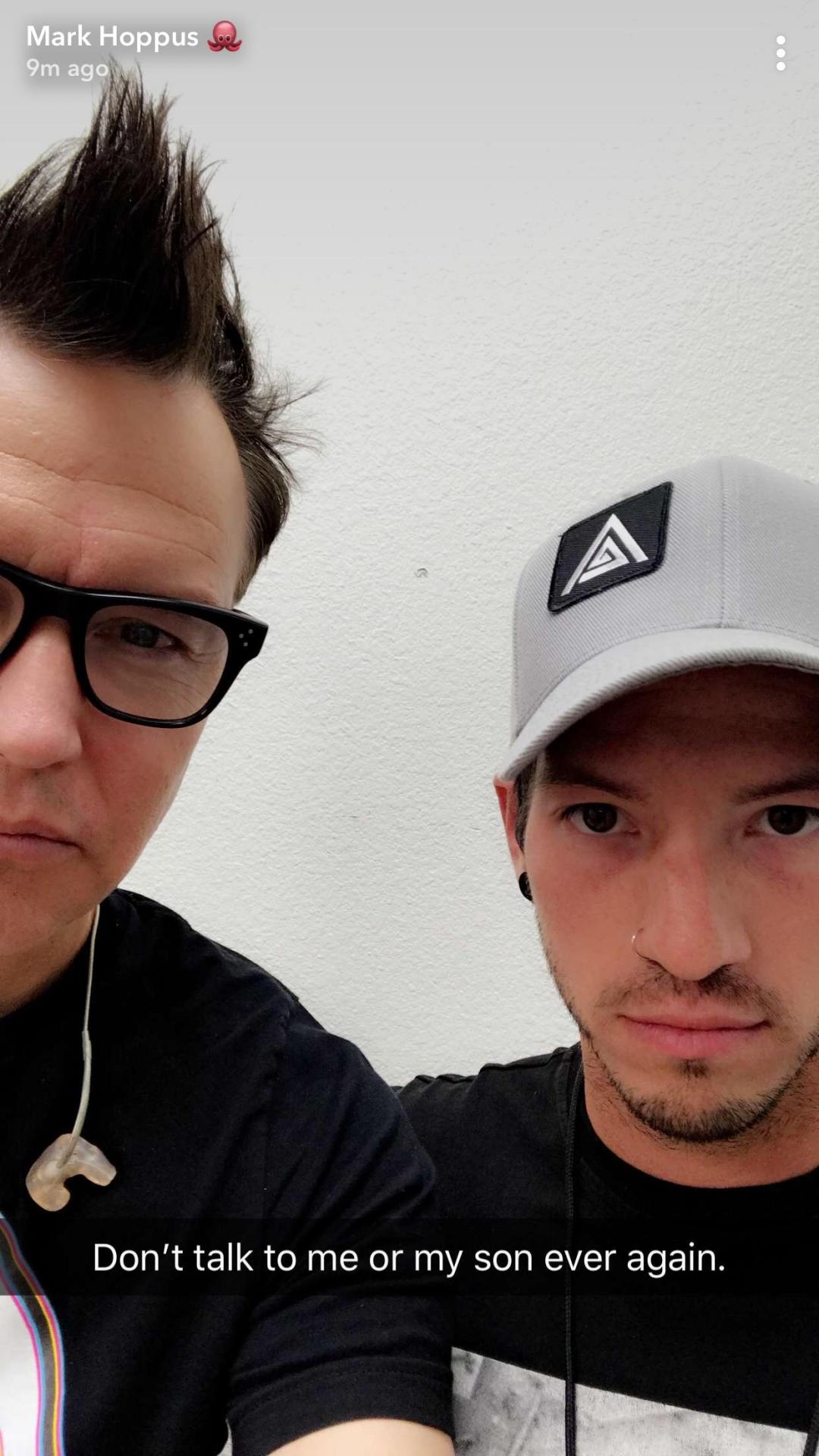 FACTS — this is mark hoppus here he is with his son