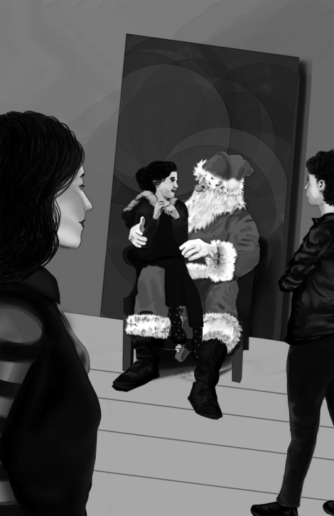 A Visit at St. Nick - This photoshop painting was created for...