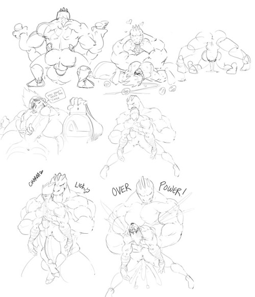 tyleraz:(MOAR) Machoke & Trainer Joe sketches :PSome...