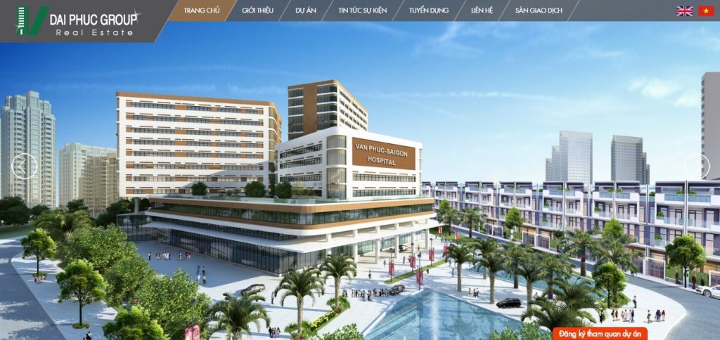 thiết kế website bất động sản