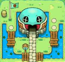 bulbasaur-propaganda:Starters houses in Pokemon Mystery...