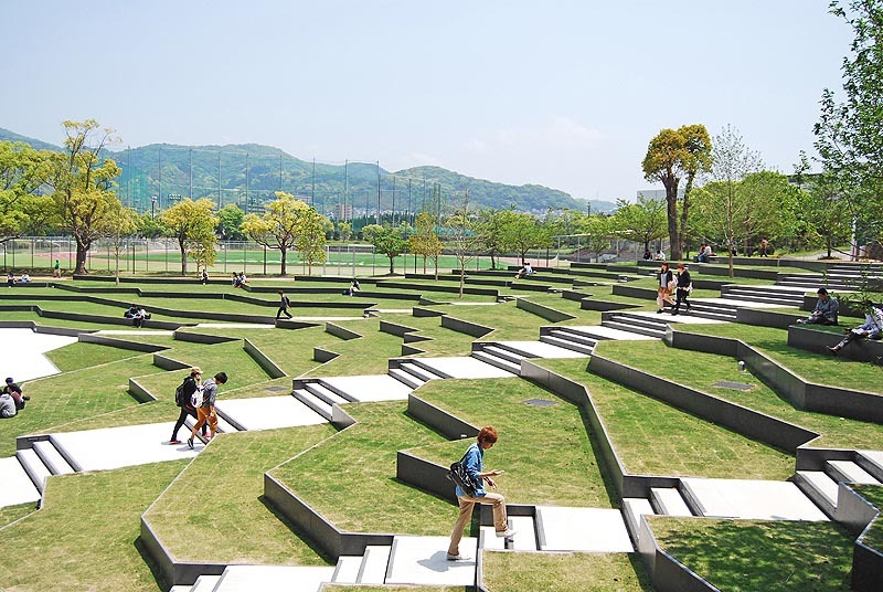 enochliew: Kyushu Sangyo University Landscape by... - Arciphilia