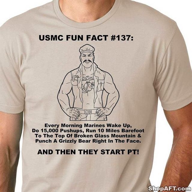 usmc pt shirts