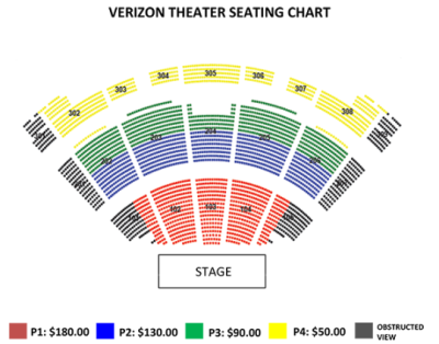 Verizon Theatre Irvine Seating Chart