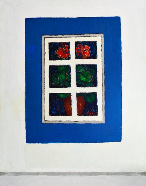 george-stefanescu:The Pelargonium in the Window, George...