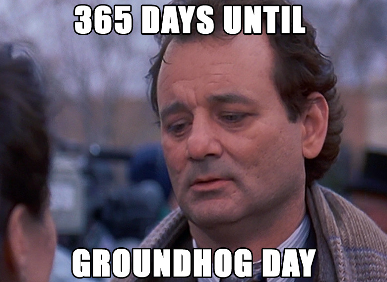 365 days until Groundhog Day