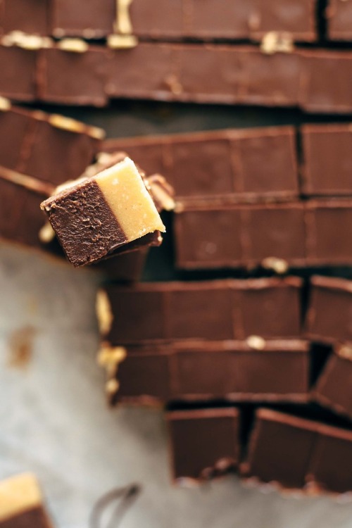 sweetoothgirl:PEANUT BUTTER CHOCOLATE FUDGE