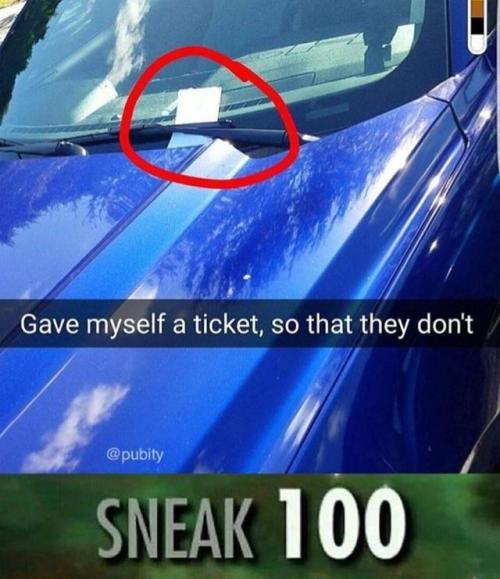 shittylifeprotips:SLPT: Give yourself a ticket!