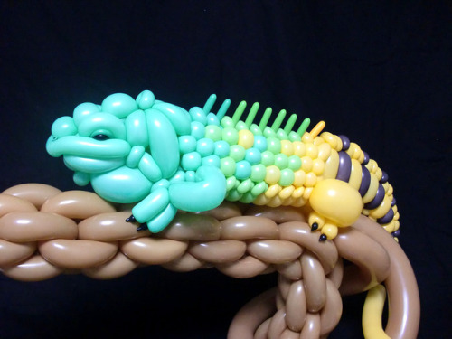 tastefullyoffensive:Balloon Animal Art by Masayoshi...