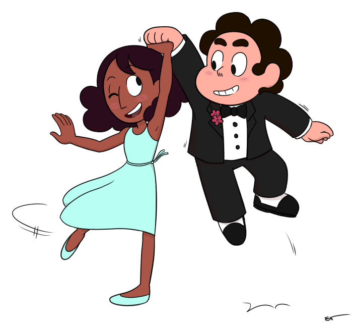 Request for @connversefangirl with steven and connie dancing in their wedding outfits. Love these two so much.