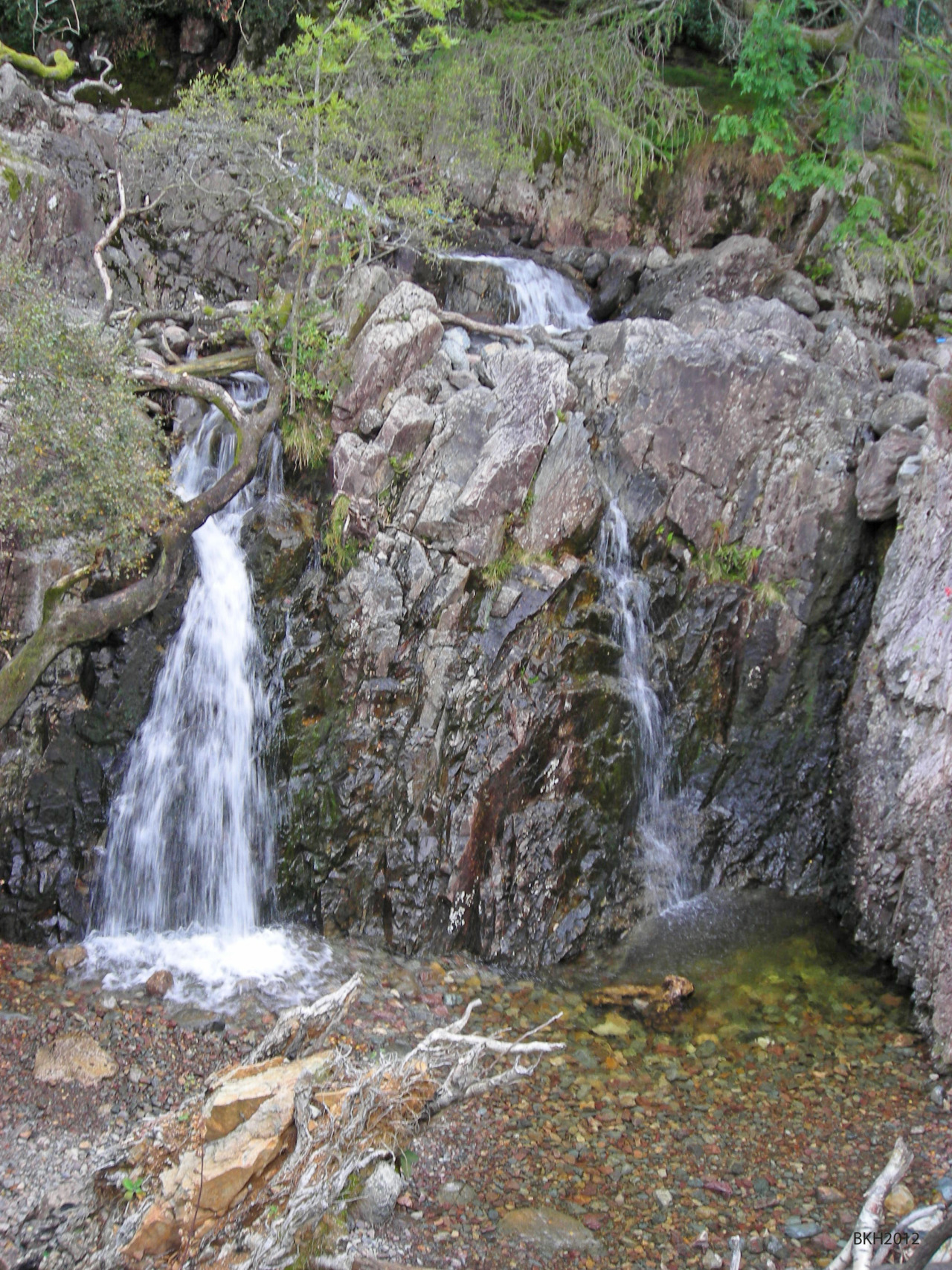 Water falls. Lake District, Cumbria.