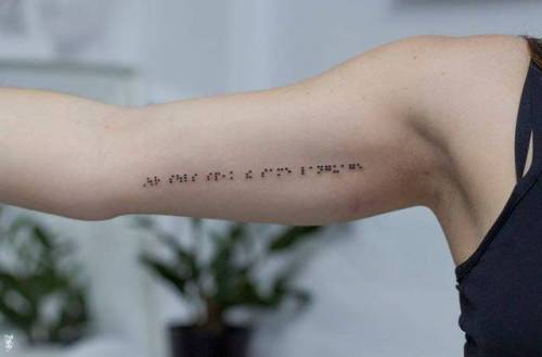 Braille Tattoos | Tattoofilter