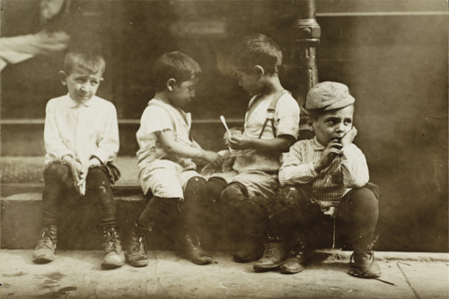 onceuponatown:New York: Children in the streets. Early...