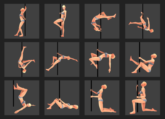 Pole Dancing Pose Pack. 