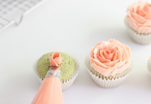 sweetoothgirl:MINT JULEP CUPCAKES 