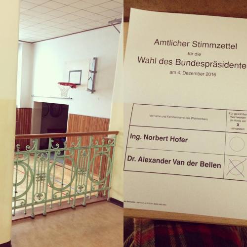 how pretty is this gym that held our voting booth? trying to...