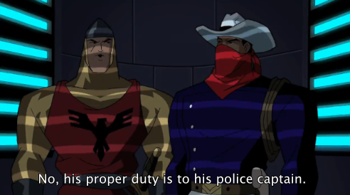 part2of3:Justice League Unlimited S3E07: Patriot ActVigilante...