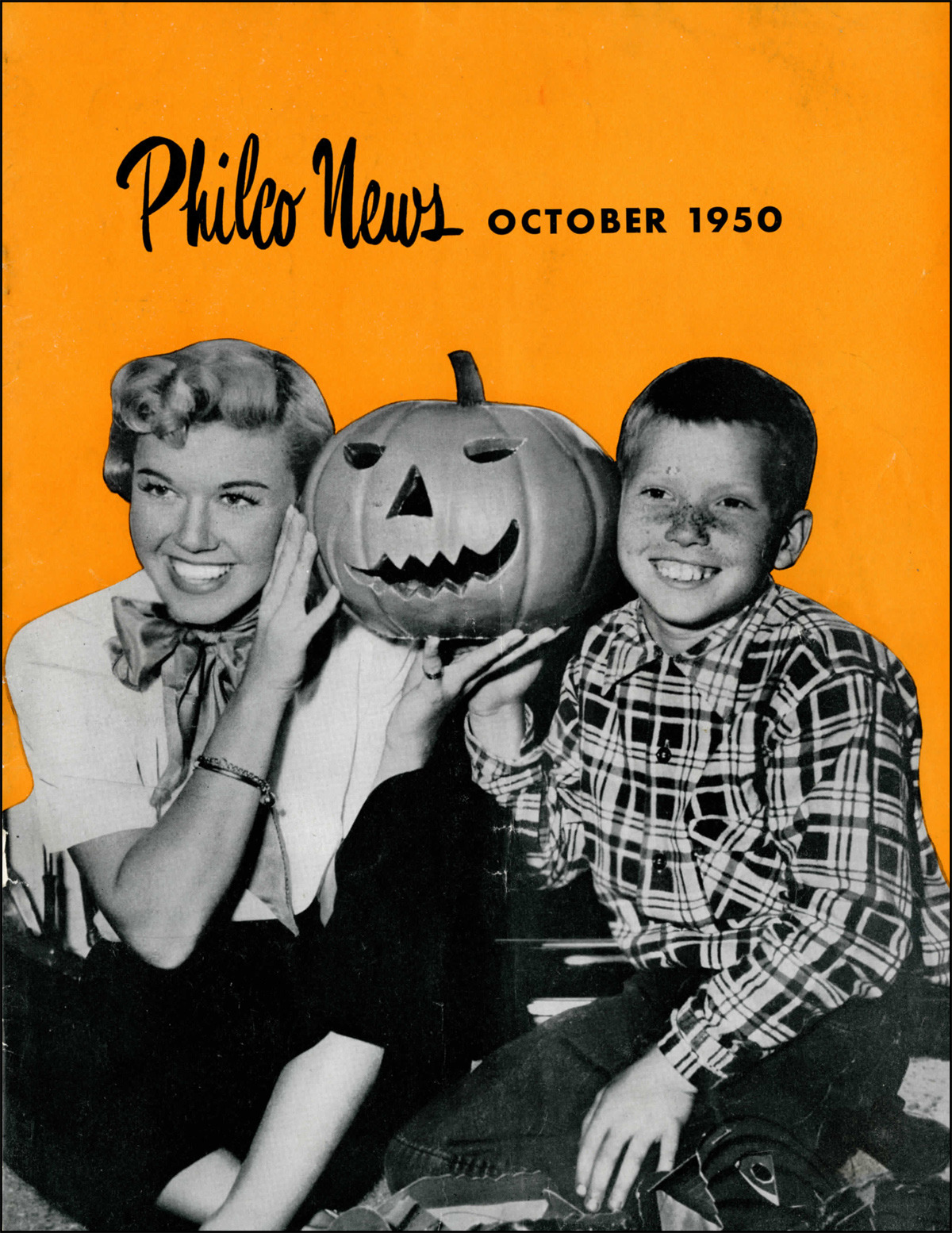 Philco News featuring Doris Day and son Terry Melcher - October 1950