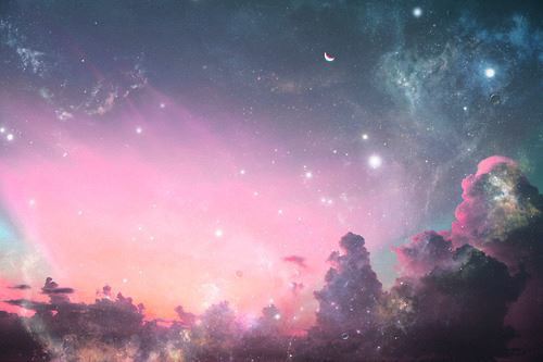 pink galaxy on Tumblr