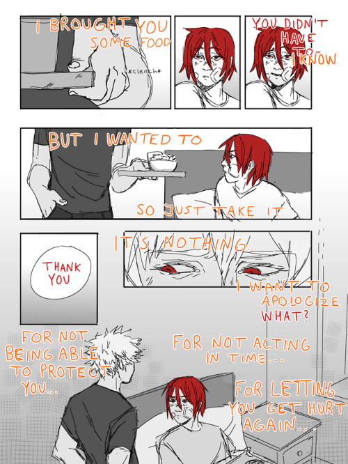 m00rbids:Kirishima gets hurt and Bakugou feels guilty.