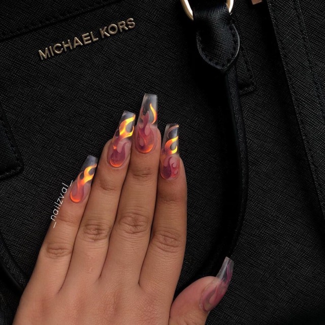 Flame Nails Tumblr Posts Tumbral Com