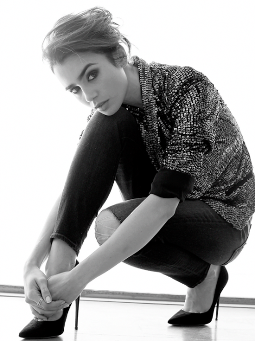 lilycollinss:Lily Collins photographed by Alexi Lumbomirski for...