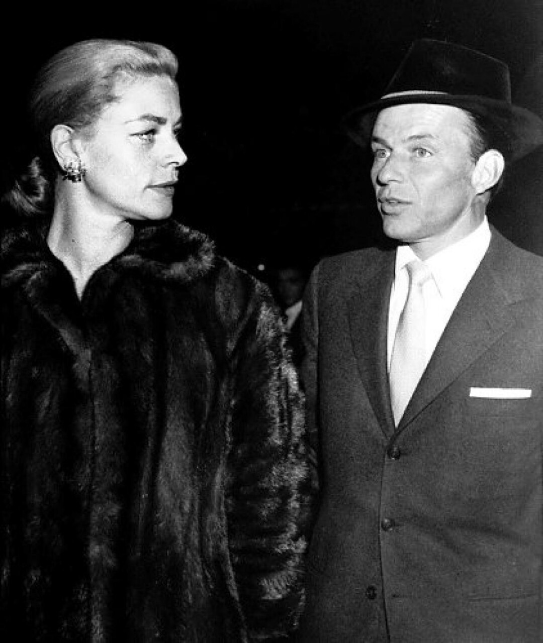 Forever Frank Sinatra : Frank escorts Lauren Bacall to the premiere of ...