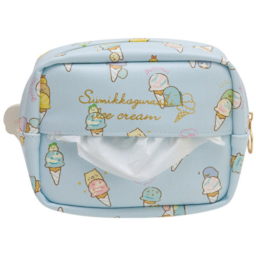 iheartrilakkuma:Sumikko Gurashi Pouch with Tissue Case