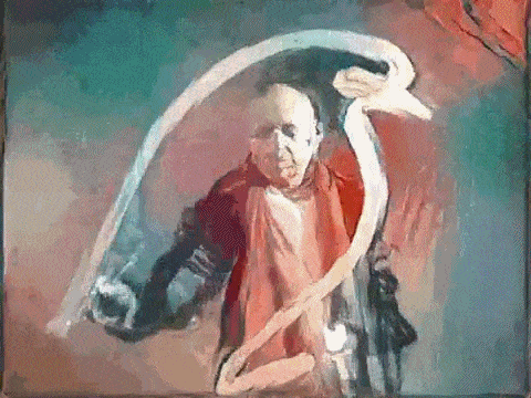 prostheticknowledge: â€œPeriods of Picasso Short GIF elaborado por Gene Kogan transforma una imagen del artista utilizando la tÃ©cnica de red neuronal StyleNet, basada en sus conocidos estilos periÃ³dicos:â€œ estilo de interpolaciÃ³n de pablo picasso ...