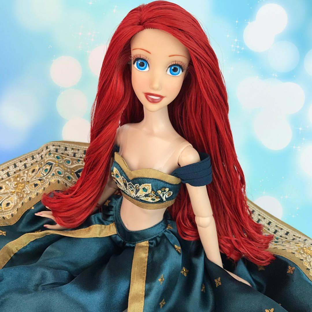 beautiful hair ariel doll