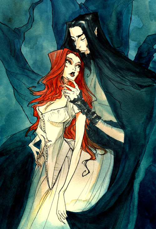 thevagabondthoughts:madmothmiko:Persephone & Hades by ...