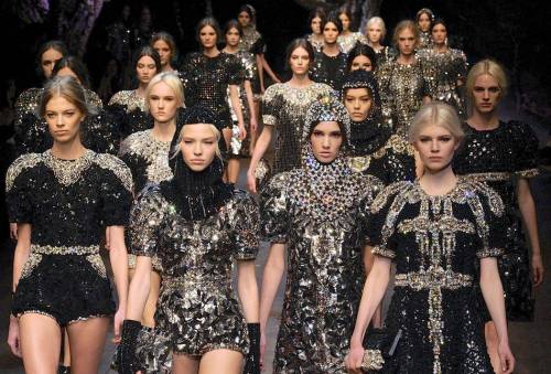 hauteccouture:The Dolce & Gabanna Army over the years