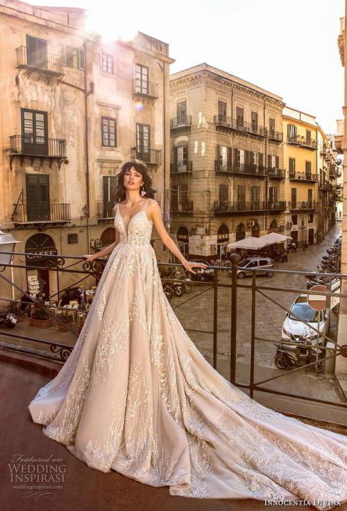 (via Innocentia Divina 2020 Wedding Dresses — “Sicilia” Bridal...